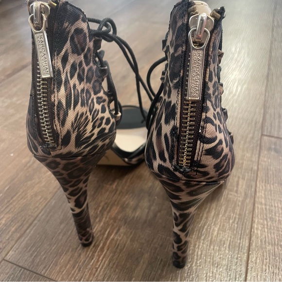 Kardasihan Kollection Lacy Cheetah Heels 👠 Women’s 7 - Picture 6 of 10